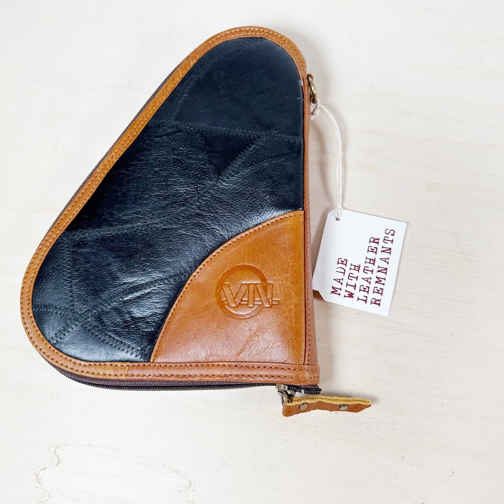 VAAN & CO. Concealed Carry‎ Leather Soft Pistol Case Cover Black Brown